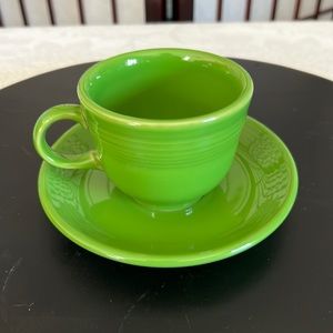 FiestaWare Tea Cup and Saucer EUC
